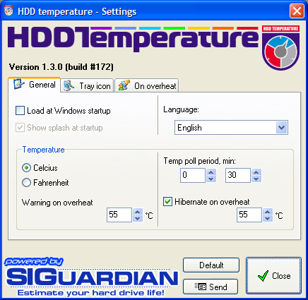 HDD Temperature Screenshot